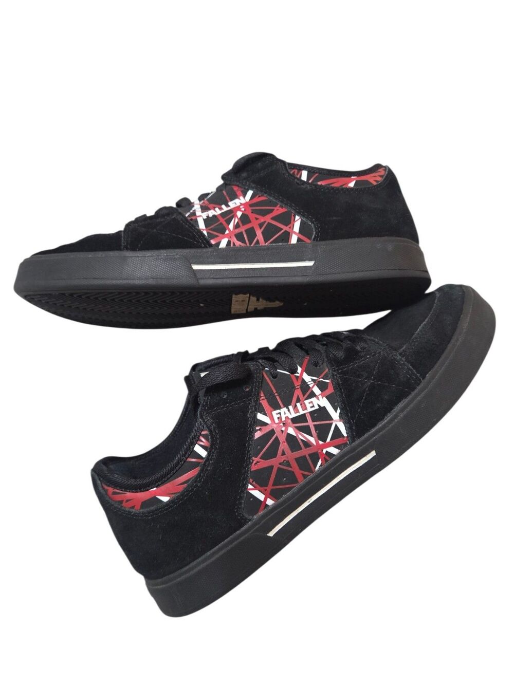Fallen Trooper Chris Cole Black Red Skate Shoes Unisex Men's Size 7 FMN1ZA06 S10